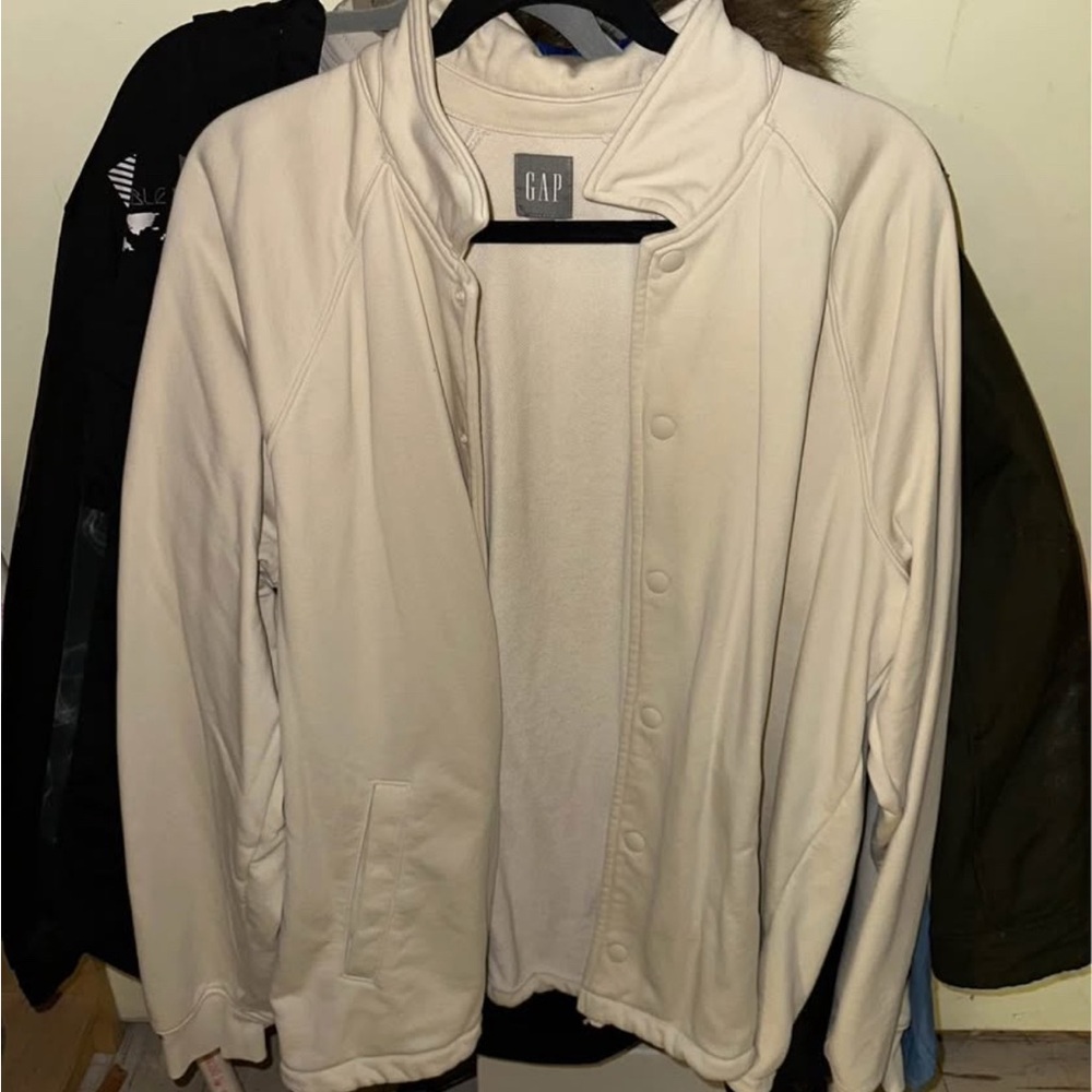 GAP Off-White Button-Up Jacket